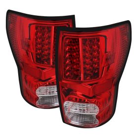 2007-2012 Toyota Tundra Red/Clear LED Tail Lights - ALT-JH-TTU07-LED-RC