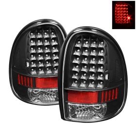 1996-2000 Dodge Caravan Black LED Tail Lights - ALT-ON-DC96-LED-BK
