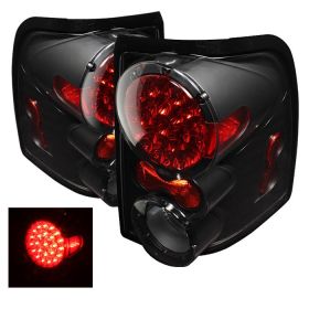 2002-2005 Ford Explorer 4DR Black LED Tail Lights - ALT-ON-FEXP02-LED-BK