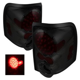 2002-2005 Ford Explorer 4DR Smoke LED Tail Lights - ALT-ON-FEXP02-LED-SM