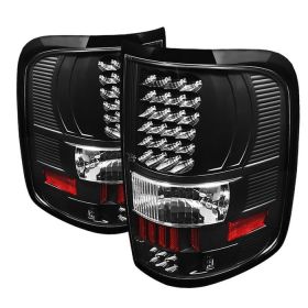2004-2008 Ford F150 Styleside Black LED Tail Lights - ALT-ON-FF15004-LED-BK