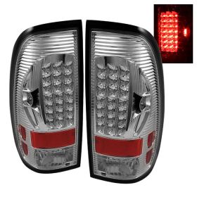 1997-2003 Ford F150 Styleside Chrome LED Tail Lights - ALT-ON-FF15097-LED-C