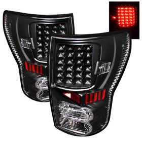 2007-2012 Toyota Tundra Black LED Tail Lights - ALT-ON-TTU07-LED-BK