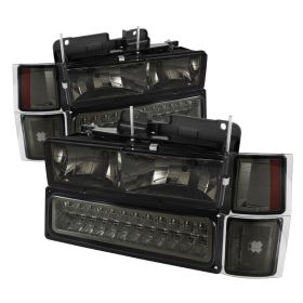 1994-1998 Chevy C/K Series 1500/2500/3500 Smoke Euro Style Headlights + Corner +