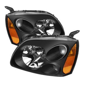 2004-2008 Mitsubishi Galant Black Crystal Headlights - HD-JH-MG04-AM-BK