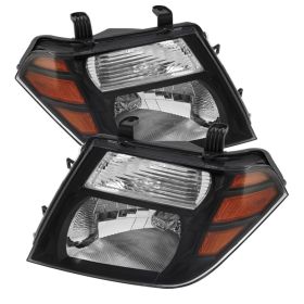 2008-2011 Nissan Pathfinder Black Crystal Headlights - HD-JH-NP08-AM-BK