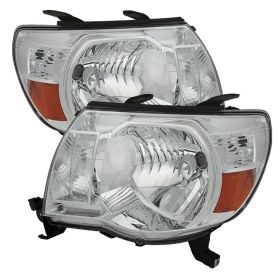 2005-2010 Toyota Tacoma Chrome Crystal Headlights - HD-JH-TT05-AM-C