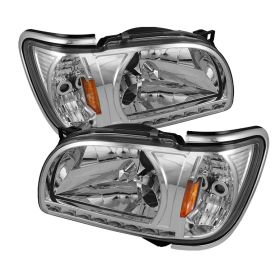 2001-2004 Toyota Tacoma Chrome 1pc Chrome-Trim Corner Crystal Headlights - HD-ON