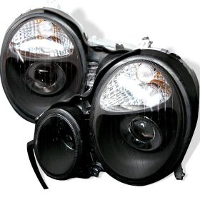 1996-1999 Mercedes Benz W210 E-Class Black Projector Headlights - PRO-CL-MW21095