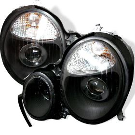2000-2002 Mercedes Benz W210 E-Class Black Projector Headlights - PRO-CL-MW21099