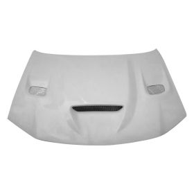 2015-2018 Ford F-150 Amerihood Type-S Functional Ram Air Fiberglass Hood - AMH-F1515AHTSFHW