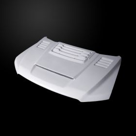 2007-2017 Jeep Patriot VIP Dual-Functional Ram Air Hood Fiberglass - JP07AHVIPFHW