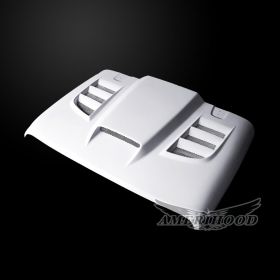 2018-2019 Jeep Wrangler JL VIP Fiberglass Dual-Functional Ram Air Hood - JW18AHVIPFHWJL