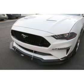 2018-2019 Ford Mustang Base APR Carbon Fiber Front Splitter With Rods - APR-CW-201822