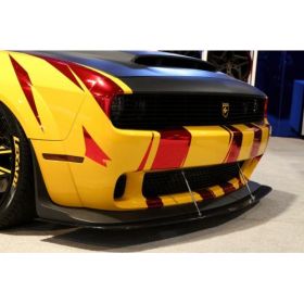 2018-2019 Dodge Challenger Widebody Demon/HellCat APR Carbon Fiber Front Splitter with Rods - APR-CW-723181