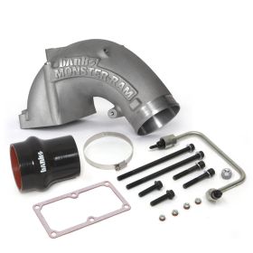 Monster-Ram Intake Elbow Kit W/Fuel Line and Hump Hose 4 Inch Natural 07.5-17 Dodge/Ram 2500/3500 6.7L Banks Power - 42790