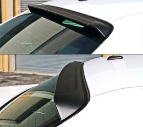 2008-2017 Dodge Challenger Rear Roof Spoiler Ikon Style Unpainted Polypropylene - ASR-DCHALL08IK-PP