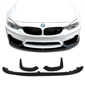 2015-2017 BMW M3 F80 Performance Polyurethane Front Bumper Lip - IKN-BLF-BF82M43P-PU