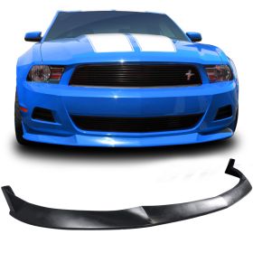 2010-2012 Ford Mustang V6 S Polyurethane Front Bumper Lip - IKN-BLF-FM10V6STL-PU